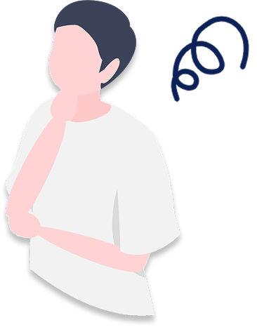 悩む担当者のイラスト