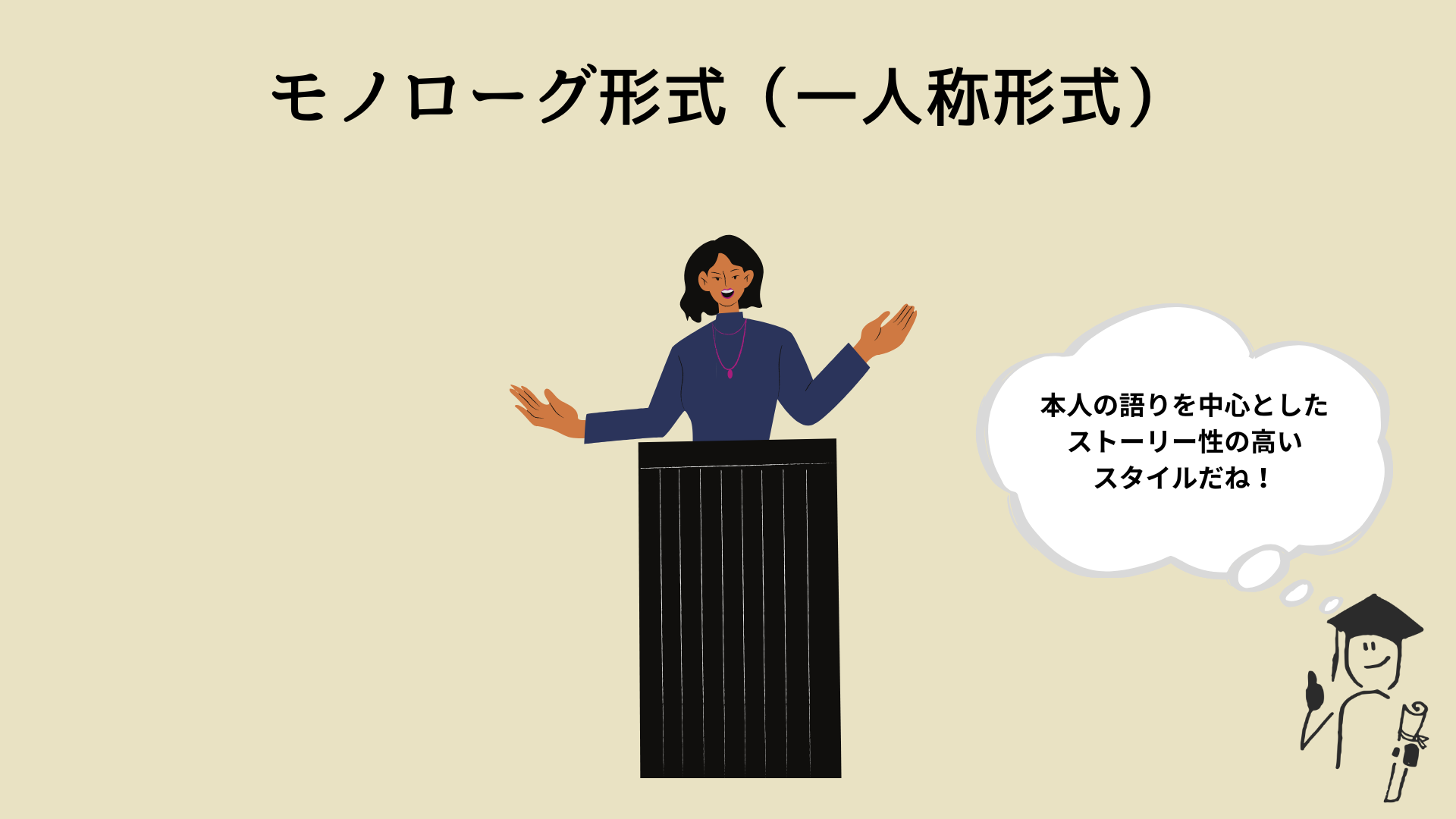 モノローグ形式（一人称形式）